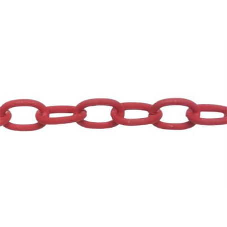 Cadena eslabones ovalados rojos 15x10mm (SE VENDE POR CM)