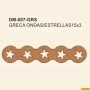 GRECA ONDAS CON ESTRELLAS 15x3CM