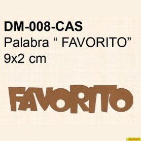 PALABRA FAVORITO 9x2CM