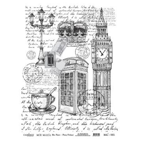 Papel de Arroz LONDON Cadence A3