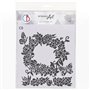 Plantilla Texture Stencil  Roses Wreath 20x20cm