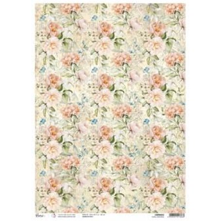 Papel de Arroz A3 Piuma Floral Sweetness