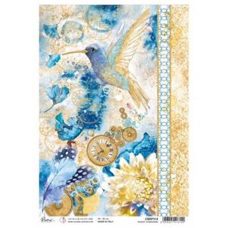 Papel de Arroz A4 Piuma Radiant Hummingbird