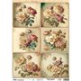 Papel de Arroz Japonés Soft FLORES VINTAGE 5 30x41cm