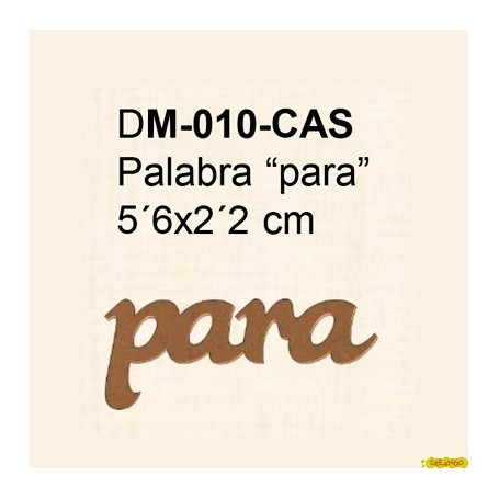 PALABRA PARA 5´6x2´2CM