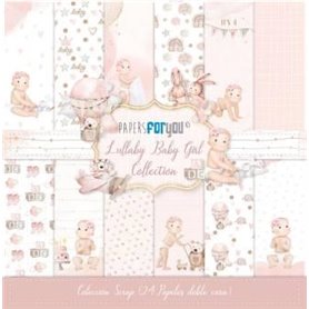 Colección 12 Pap Scrap 20x20 "Lullababy Baby Girl"