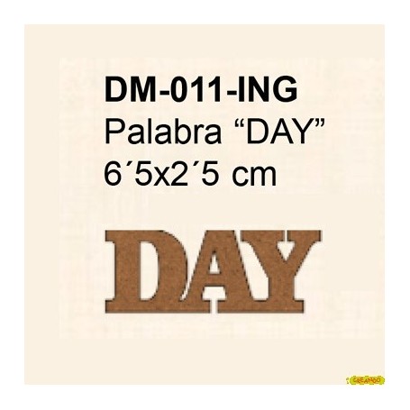 PALABRA DAY 6,5x2,5CM