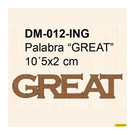 PALABRA GREAT 10,5x2CM