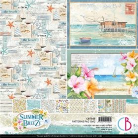 Colección Ciao Bella Summer Breeze  Patterns Pad 12x12 8 papeles