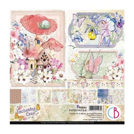 Colección Ciao Bella Enchanted Land Paper Pad 8x8 12 papeles