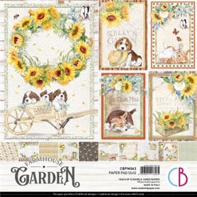 Colección Ciao Bella Farmhouse Garden  Paper Pad 12x12 12 papeles