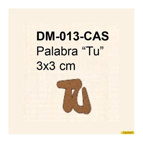 PALABRA TU 3x3CM