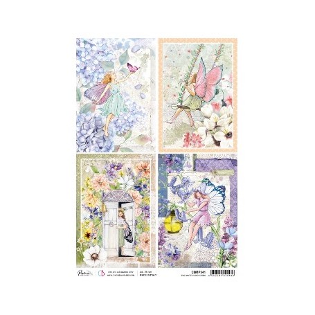 Papel de Arroz A4  Piuma Enchanted land cards 21x29,7 cm