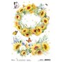 Papel de Arroz A4 Piuma Sunflowers Garland 21x29,7 cm