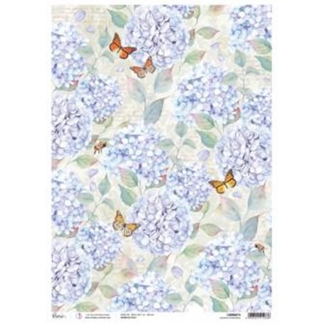 Papel de Arroz Piuma  Scented Hydrangeas A3 