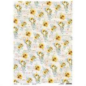 Papel de Arroz Piuma Sunflowers Garden A3 