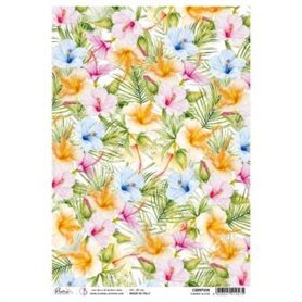 Papel de Arroz A4  Piuma Summer Bloom 21x29,7 cm