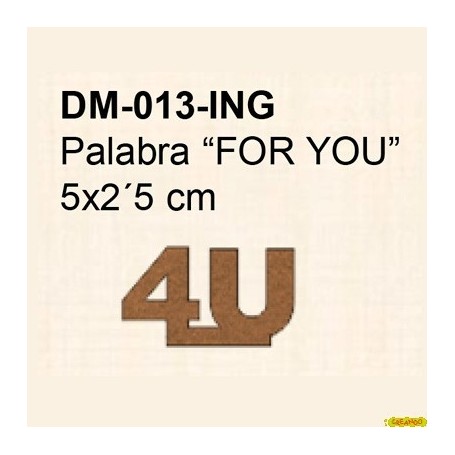 PALABRA FOR YOU 5x2,5CM