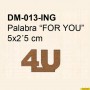 PALABRA FOR YOU 5x2,5CM