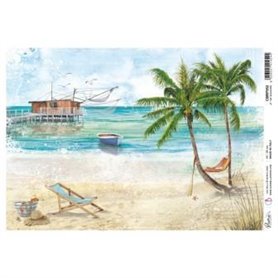 Papel de Arroz A4 Piuma The Seashore 21x29,7 cm