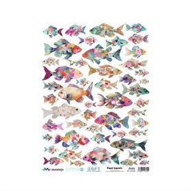 Papel de Arroz Japonés Soft PECES 1 30x41cm