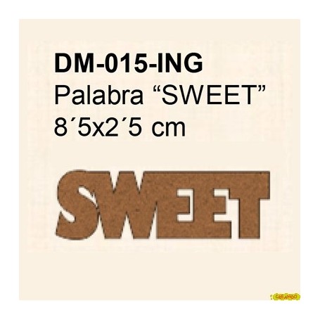 PALABRA SWEET 8,5x2,5CM