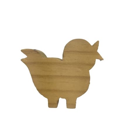 Pomo Pollito Madera Lacado 5x6x1,5 cm