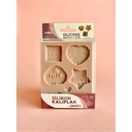 Molde de Silicona Smarta Cookies 13x10x1,4cm