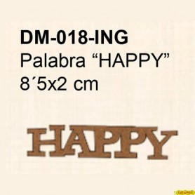 PALABRA HAPPY 8,5x2,5CM