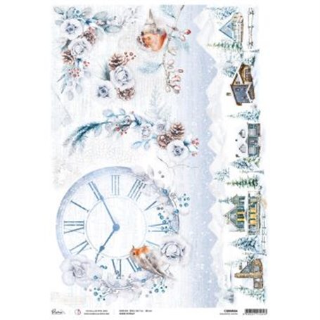 Papel de Arroz Piuma Enchanted winter A3 