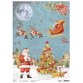 Papel de Arroz Piuma Starry Christmas A3 