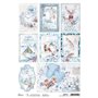 Papel de Arroz A4 Piuma Winter Journey cards 21x29,7 cm