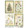 Papel de Arroz A4 Piuma Sparkling Christmas cards 21x29,7 cm