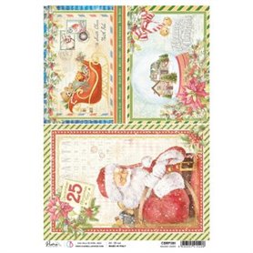 Papel de Arroz A4 Piuma Holiday cheer 21x29,7 cm