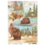 Papel de Arroz A4 Piuma Harwood forest 21x29,7 cm