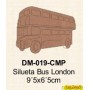 SILUETA BUS LONDON 9´5x6´5CM