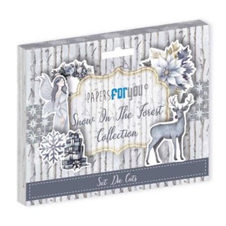Die Cuts PFY "Nieve en el Bosque" 18 piezas.