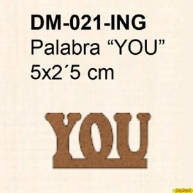 PALABRA YOU 5x2,5CM