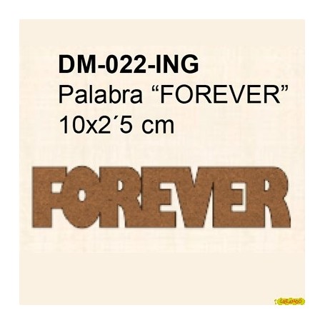 PALABRA FOREVER 10x2,5CM