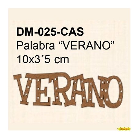 PALABRA VERANO 10x3´5CM