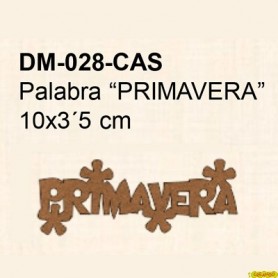 PALABRA PRIMAVERA 10x3´5CM