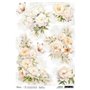 Papel de Arroz A4 Piuma  Peonies Bouquet