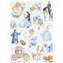 Papel de Arroz Piuma Midnight spell characters A3 