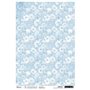 Papel de Arroz A4 Piuma  Royal Blue Petal Parade