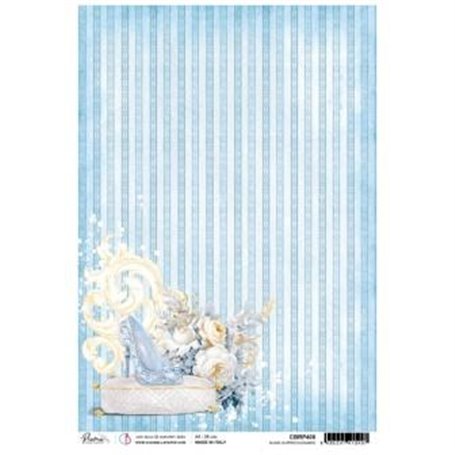 Papel de Arroz A4 Piuma  Royal Glass Slipper Elegance