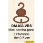 MINI PERCHAS DM PARA CINTURONES CON COLLARES 8x10´5CM 3 Und.