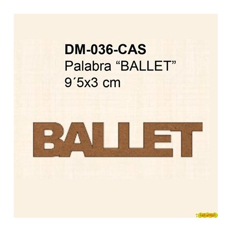 PALABRA BALLET 9´5x3CM