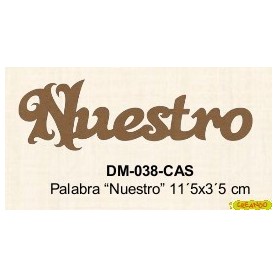 PALABRA NUESTRO 3´5x11´5CM