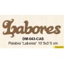 PALABRA LABORES 10´5x3´5CM