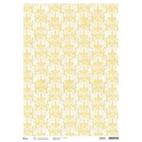 Papel de Arroz Piuma Golden Damask A3